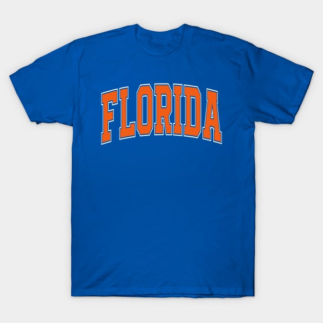 Florida - college university font letters text word basketball baseball softball volleyball hockey football lover fan player christmas birthday gift for men women kids mothers fathers day dad mom vintage retro T-Shirt by Fanboy04